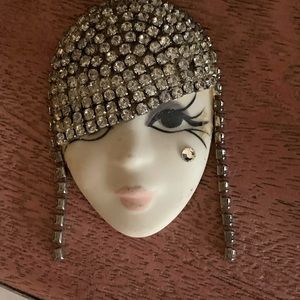 pin with rhinestones